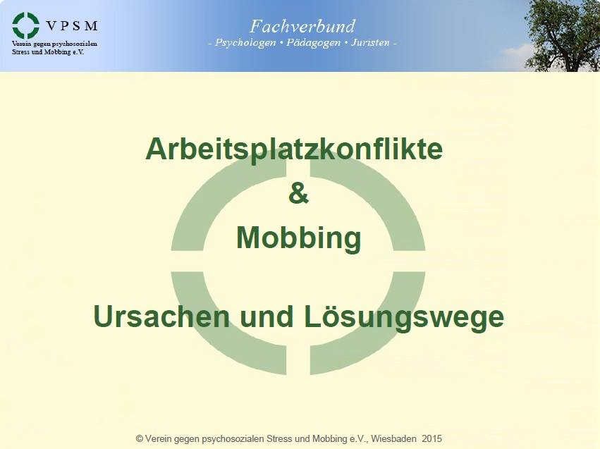 Mobbing Info Deckblatt